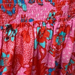 Tuckernuck Pink and Red Floral Midi Dress